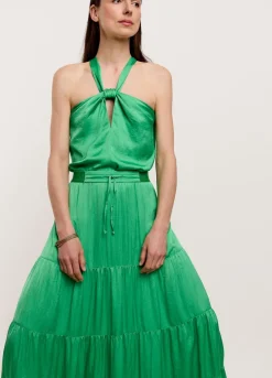Wide Tiered Skirt