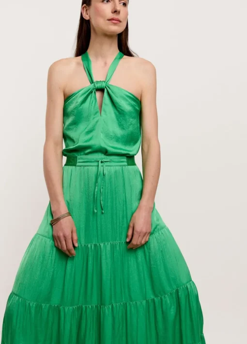 Wide Tiered Skirt