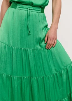 Wide Tiered Skirt