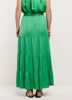 Wide Tiered Skirt