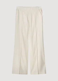 Wide-Leg Trousers With Pintuck