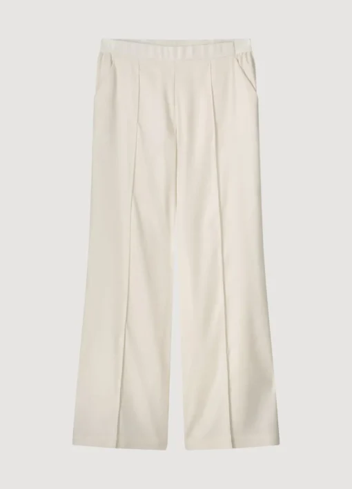 Wide-Leg Trousers With Pintuck